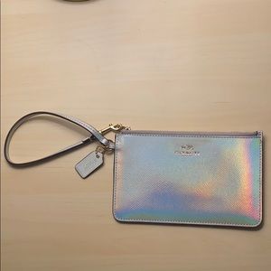 COACH HOLOGRAM SILVER IRIDESCENT WRISTLET RARE
